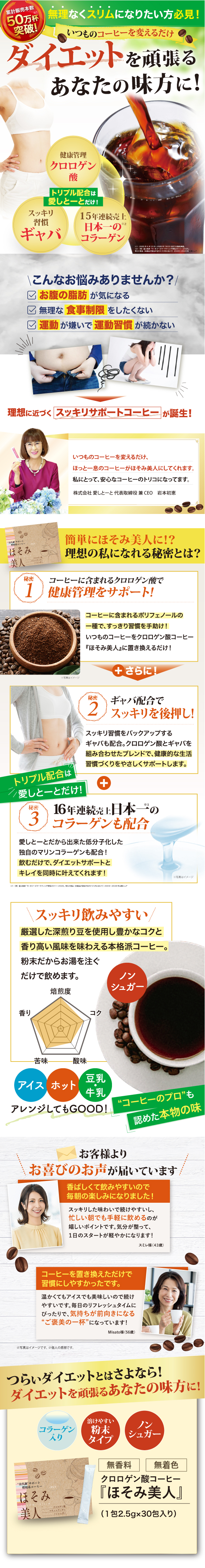 ダイエットコーヒーで健康と美容をサポートする人気商品