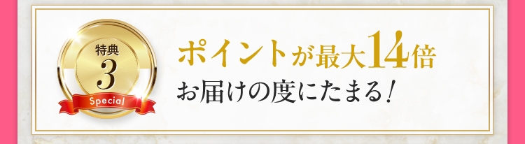 特典3 毎回送料無料でお届けします！